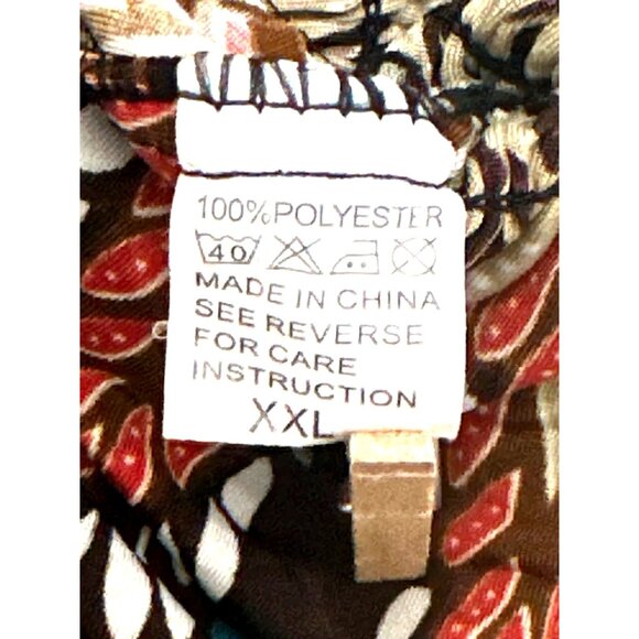 ACE Fashion Boho Peasant Blouse Festival Top Colorful Smocked Waist Ruffle Hem - Picture 8 of 11